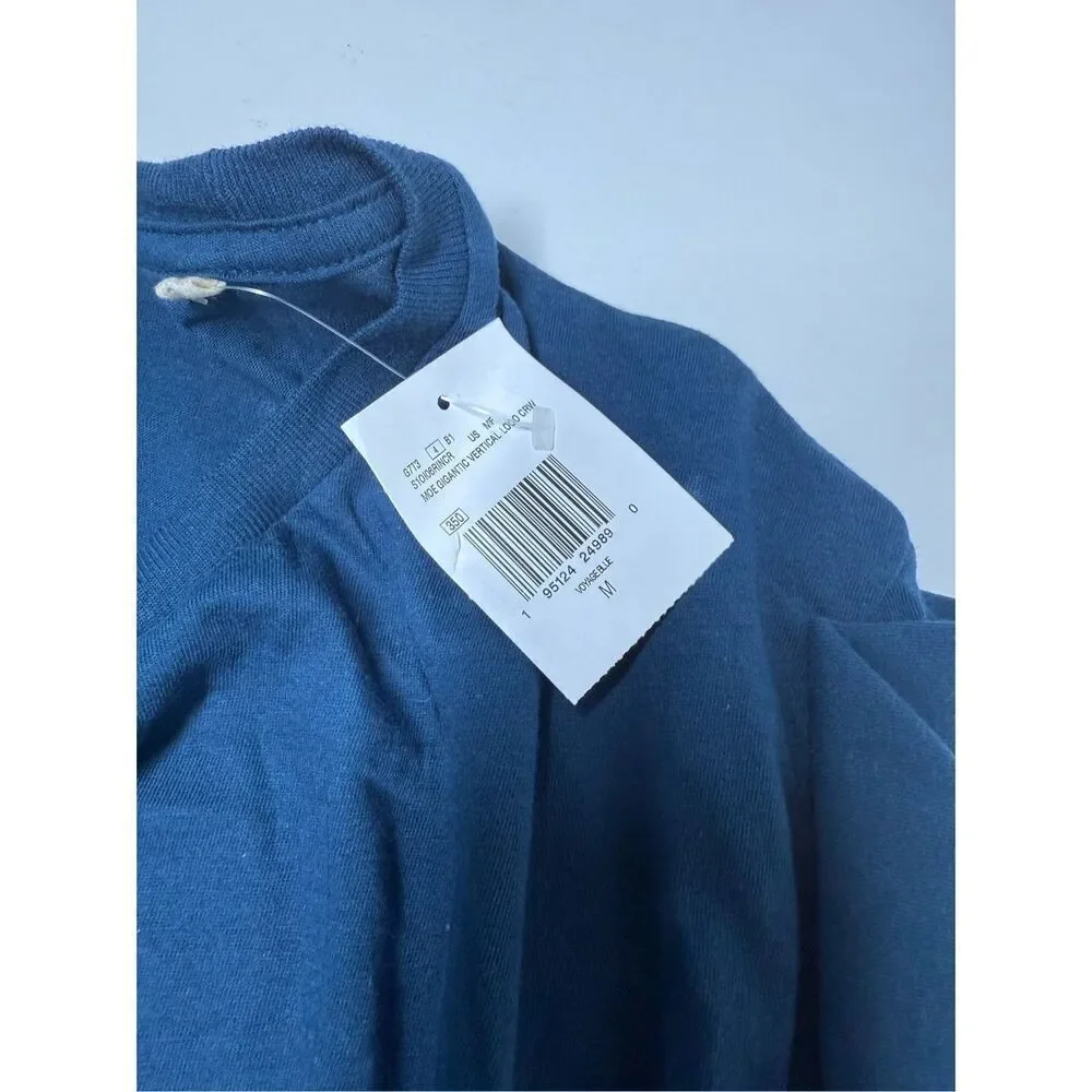 NWT GUESS Los Angeles Men’s Short Sleeve T-Shirt Size M Blue w/Dark Silver - Picture 6 of 6
